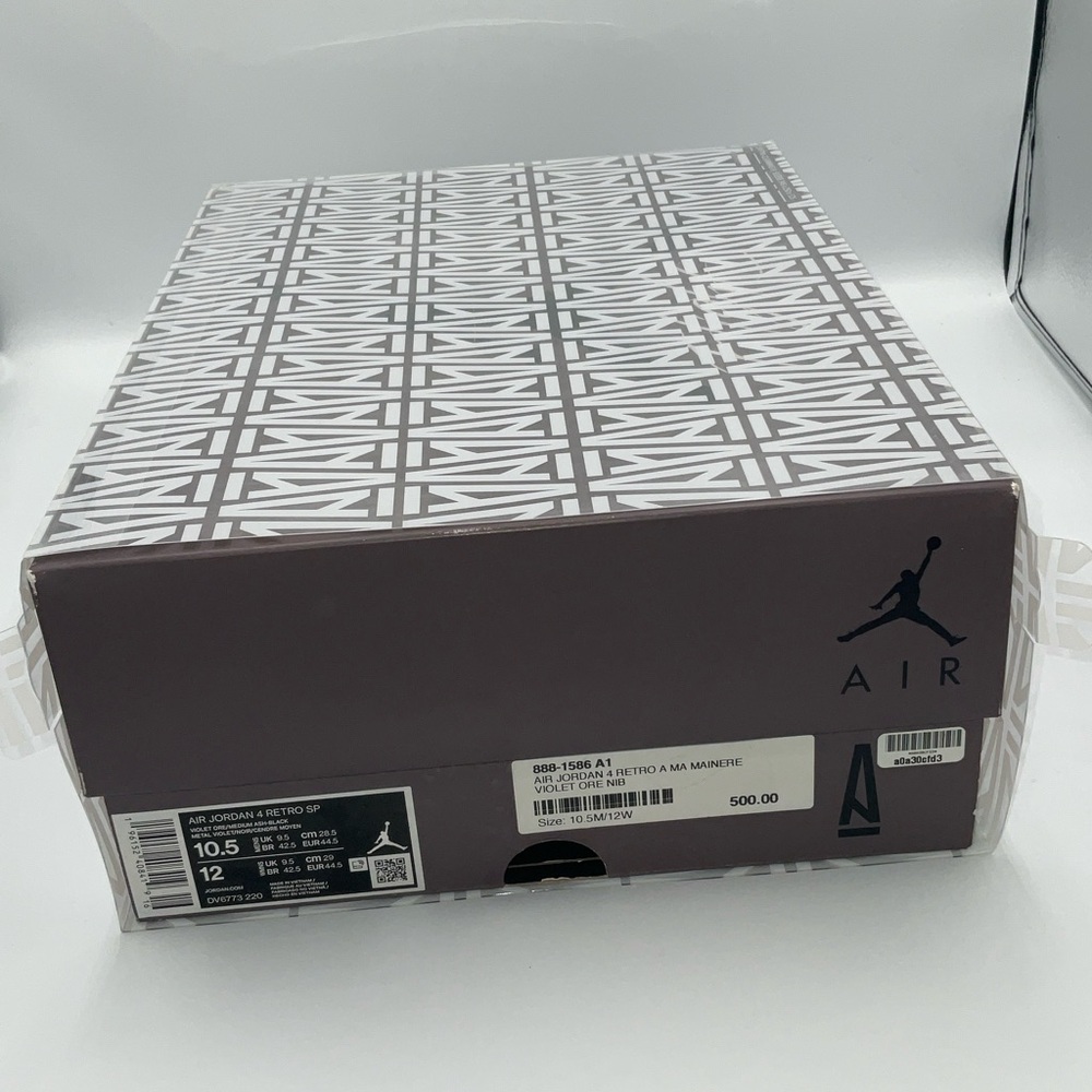 AIR JORDAN 4 RETRO A MA MAINERE VIOLET ORE NIB  -  DV6773 220 - Picture 12 of 12